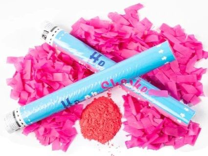Smoke & Confetti Cannon - Gender Reveal